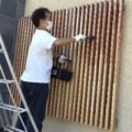 マンション集会所の木部塗装を住人達の手で塗り替えた！